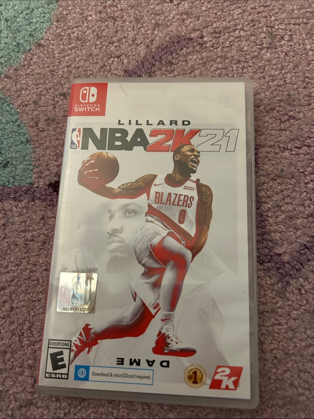 Nintendo NBA 2K21 featuring Damian Lillard - White & Red